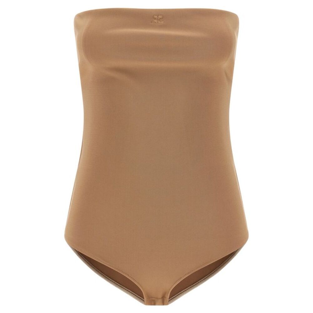 Courrèges Beige Viscose Women's Bodysuit